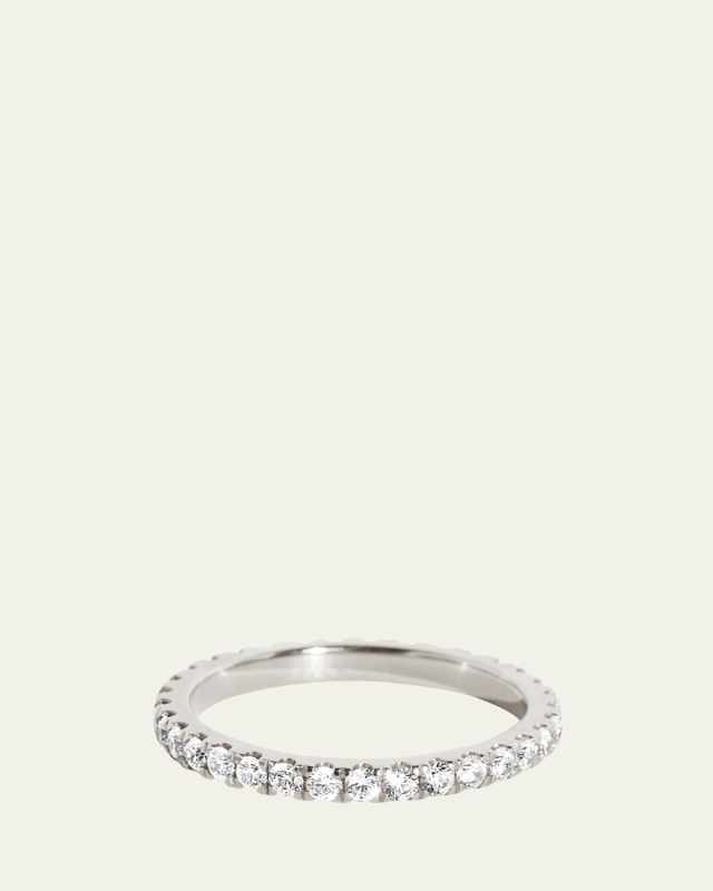 The Infinity 14K White Gold Lab Grown Diamond Band, 0.02tcw